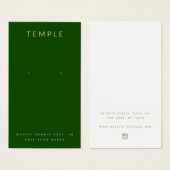 Élégante carte d'écran à oreille verte (Devant & derrière)