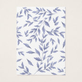 Elégante carte d'écran d'oreille bleu toile frança (Dos)