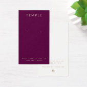 Élégante carte d'écran d'oreille Burgundy (Bureau)