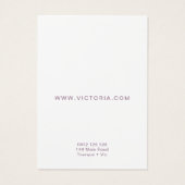 Élégante carte d'écran d'oreille chic ombre (Dos)