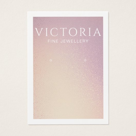 Élégante carte d'écran d'oreille chic ombre (Devant)