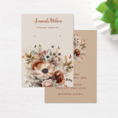 Elégante carte d'écran d'oreille florale aquarelle (Bureau)