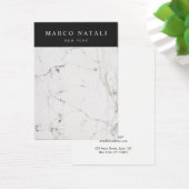 Élégante carte d'écran d'oreille Marbre blanc (Bureau)