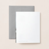 Élégante carte d'huile photo Script Merci (Derrière avec enveloppe)