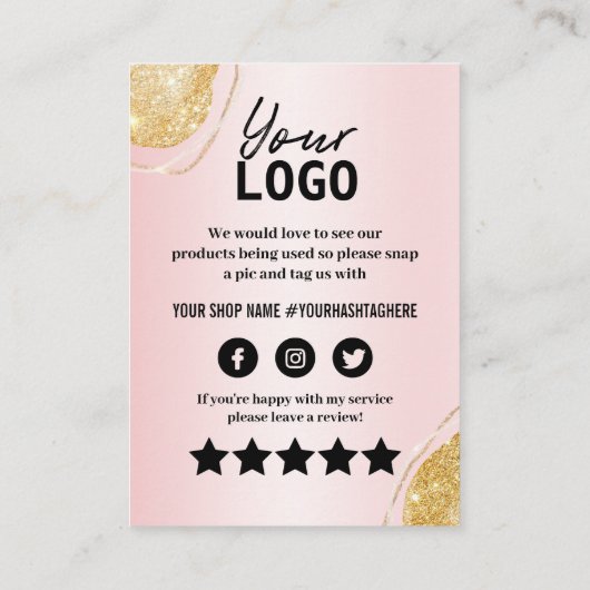 Élégante carte d'insertion de Merci de Parties sci (Dos)