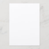 Elégante carte d'insertion Mariage Art Déco Cadre  (Dos)