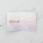 Elégante carte d'invitation 70 e anniversaire fleu (Intérieur)