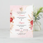 Elégante carte d'invitation à la cérémonie de la R (Debout devant)