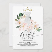 Élégante carte d'invitation à la douche nuptiale f (Devant)