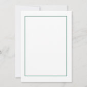 Elégante carte d'invitation à la Fête des mariées  (Dos)