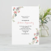 Elégante carte d'invitation à la Fête des mariées  (Debout devant)