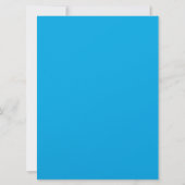 Elégante carte d'invitation bleue et royale d'or (Dos)