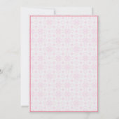 Élégante carte d'invitation de mariage (Dos)