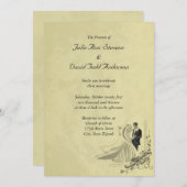Élégante carte d'invitation de mariage (Devant / Derrière)