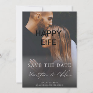 Elégante carte d'invitation de mariage