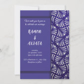 Élégante carte d'invitation de mariage (Devant)