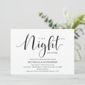 Élégante carte d'invitation pour le dîner de répét (Debout devant)