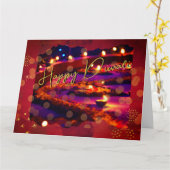 Elégante carte Diwali (Fleur jaune)