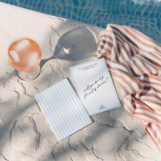 Élégante carte d'offre Vintage bleue