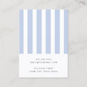 Elégante carte d'oreille bleu poussiéreux (Dos)