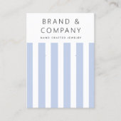 Elégante carte d'oreille bleu poussiéreux (Devant)