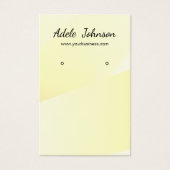 Élégante carte d'oreille géométrique jaune clair (Devant)