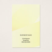 Élégante carte d'oreille géométrique jaune clair (Dos)