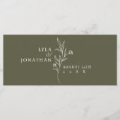 Élégante carte en-tête minimaliste de tableau d'as (Devant)