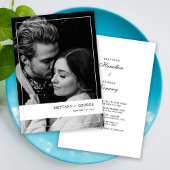 Elégante carte Faire-part de mariage de cadre phot