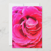 Élégante carte Faire-part de mariage Rose (Dos)