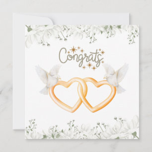 Elégante carte Fiançailles de mariage