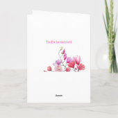 Elégante carte florale de la Fête des mères de tan (Dos)