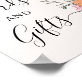 Elégante carte florale et tableau de Fêtes des mar (Coin)