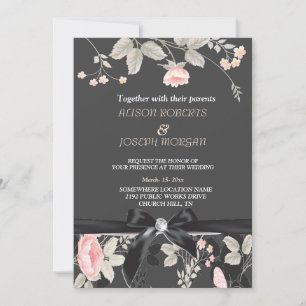 Elégante carte    FloralWedding chic