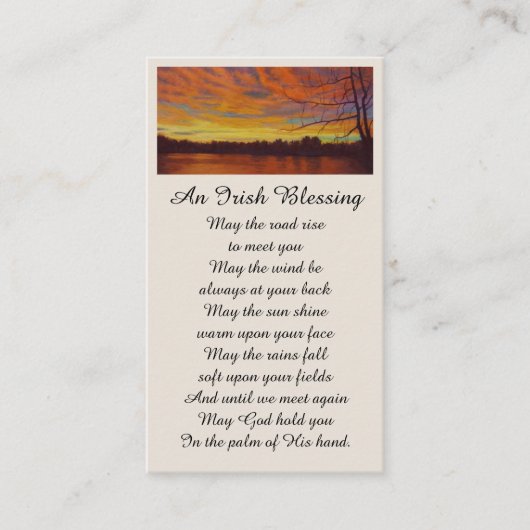 Élégante carte funéraire commémorative (Devant)