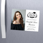 Élégante carte magnétique de diplôme de l'Universi