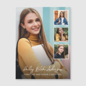 Élégante carte magnétique du Faire-part photo (Devant)