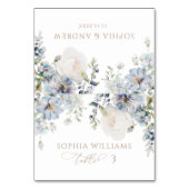 Elégante carte Mariage Blue Hydrangea & Blush (Par défaut)