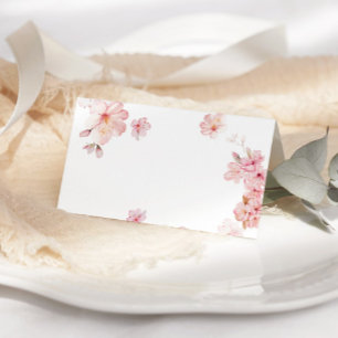 Elégante carte mariage de fleurs de cerisier