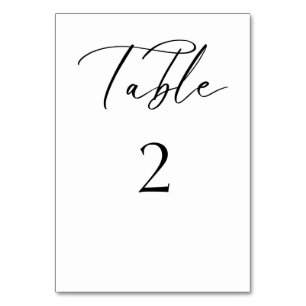 Élégante carte Mariage de script noir et blanc