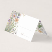 Elégante carte Mariage Fleur sauvage (Front)