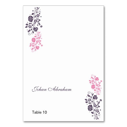 Elégante carte Mariage Floral (Par défaut)