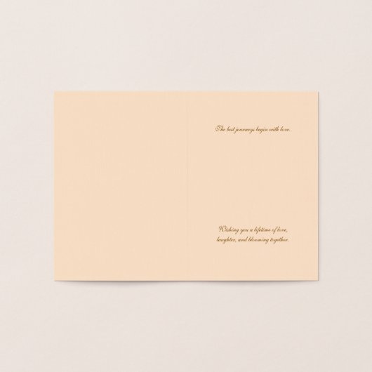 Élégante carte Mariage Foil (Intérieur)