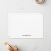 Élégante carte Noir et Blanc Classic (Devant/Arrière en situation)