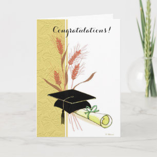 Élégante carte personnalisable de graduation casqu