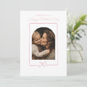 Élégante carte personnalisée de la fête des mères