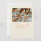 Elégante carte photo de Noël avec 2 photos (Dos)