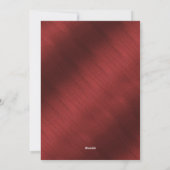 Elégante carte photo de Noël rouge et blanc (Dos)