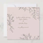 Élégante carte plat botanique (Devant)