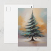 Elégante carte postale Arbre de Noël (Devant / Derrière)
